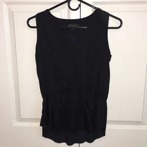 Black XS Banana Republic Silky Dress Tank